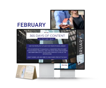 Shop Social Media Content Calendar for Real Estate Agents February 2022