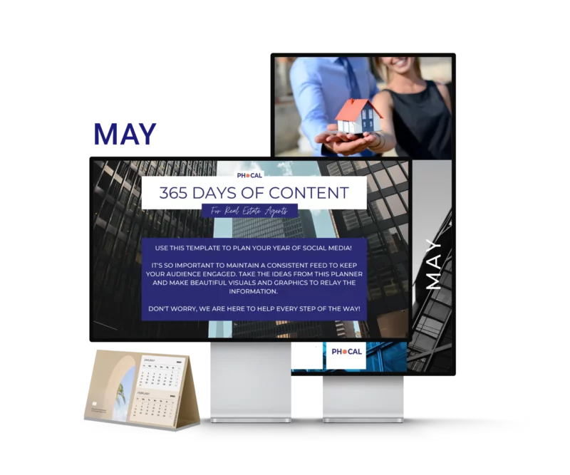Shop Social Media Content Calendar for Real Estate Agents May 2022
